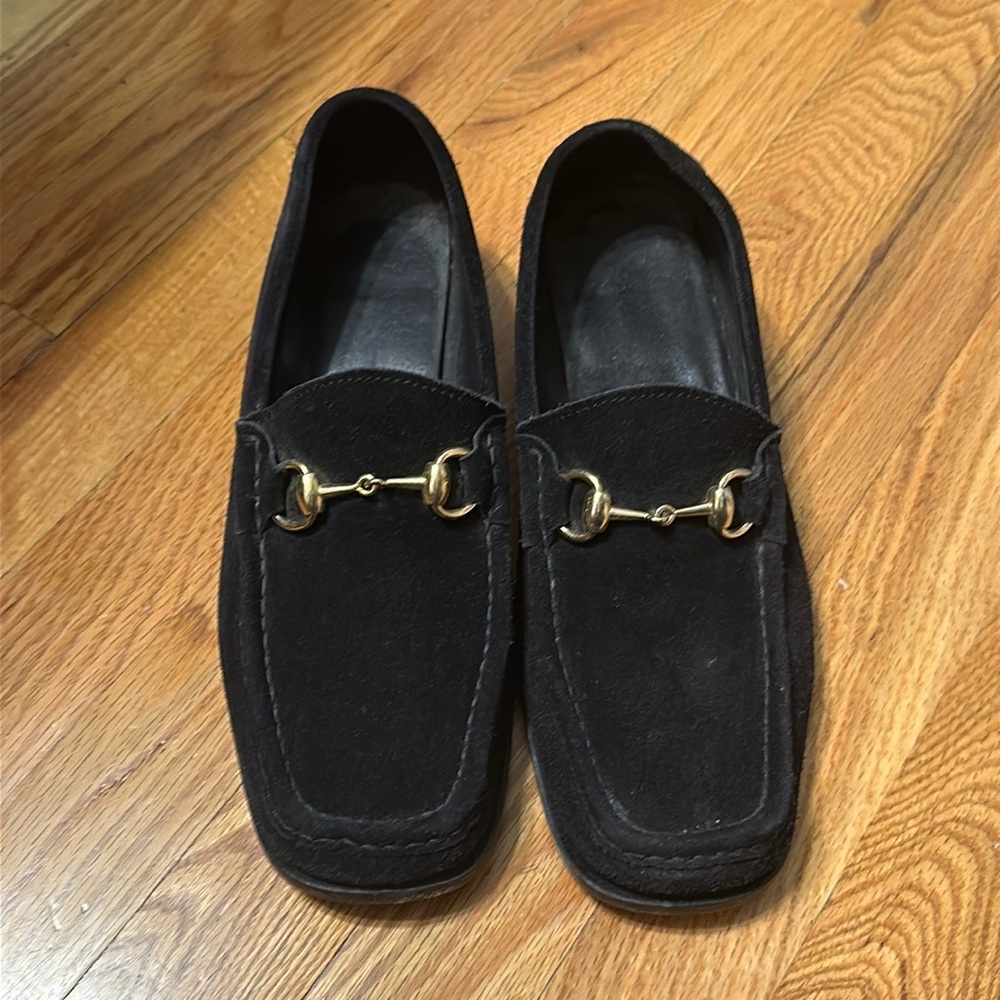GUCCI suede loafers